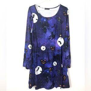 NWOT Halloween Themed Purple Dress